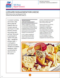 category management for cheese